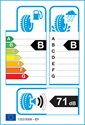 etichetta europea dei pneumatici per Altenzo Sports Comforter + 225 45 17