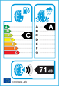 etichetta europea dei pneumatici per Bridgestone BLIZZAK LM005 205 55 16
