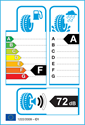 etichetta europea dei pneumatici per Bridgestone LM18 215 65 16
