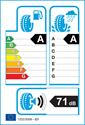 etichetta europea dei pneumatici per Continental conticrosscontact lx 225 60 17