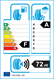 etichetta europea dei pneumatici per Continental Conticrosscontact Uhp 235 55 17 99 H FR