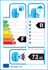 etichetta europea dei pneumatici per Continental Conticrosscontact Uhp 255 55 18 105 W MO