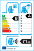 etichetta europea dei pneumatici per Continental Contipremiumcontact 5 225 65 17 102 V 