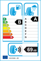 etichetta europea dei pneumatici per Continental UltraContact UC6 205 55 16