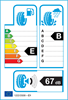 etichetta europea dei pneumatici per Dunlop Sp Winter Response 2 195 50 15 82 H 3PMSF M+S