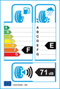 etichetta europea dei pneumatici per Event tyre ML698+ 215 65 16