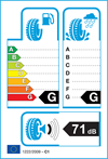 etichetta europea pneumatici Goodyear Ultra Grip Performance 215 45 16 90 V 3PMSF B C M+S XL