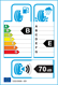 etichetta europea dei pneumatici per Lassa Multiways 2 175 65 14 86 H 3PMSF M+S XL