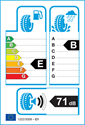 etichetta europea dei pneumatici per Michelin AGILIS X-ICE NORTH 215 65 16