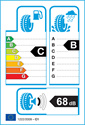 etichetta europea dei pneumatici per Michelin Alpin A4 205 60 16 92 H 3PMSF BMW GRNX M+S