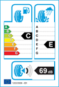 etichetta europea dei pneumatici per Michelin X-ICE SNOW 205 55 16