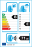 etichetta europea dei pneumatici per Michelin X-Snow - B, E, B, 71Db 255 55 19 111 T 3PMSF B E XL