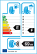 etichetta europea dei pneumatici per Nexen Winguard Ice Plus Wh43 185 55 15 86 T XL