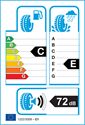 etichetta europea dei pneumatici per Radar dimax winter sport 205 45 17