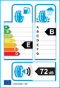 etichetta europea dei pneumatici per Roadstone N`PRIZ 4S 205 55 16