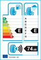 etichetta europea dei pneumatici per Roadstone WINSPIKE 215 65 16
