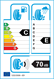 etichetta europea dei pneumatici per Superia Bluewin Van 215 60 17 109 T 3PMSF C M+S