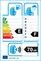 etichetta europea dei pneumatici per Toyo observe g3 ice 185 65 15