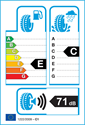 etichetta europea dei pneumatici per Unigrip lateral force a/t 235 55 18