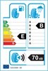 etichetta europea dei pneumatici per Yokohama Decibel E70j 205 55 16 91 V 